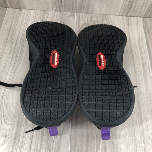 Skecher Composite Toe Work Shoes Womens 7 Black Lace Up Slip Resistant Shoes - Picture 11 of 11